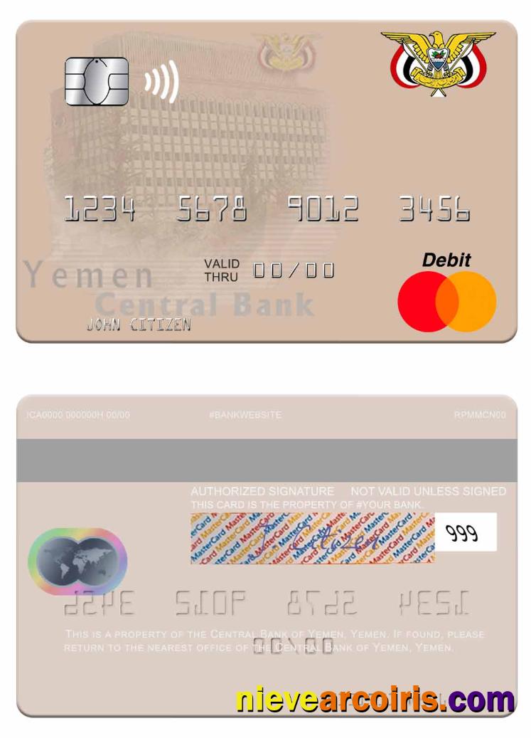 Yemen Central Bank of Yemen mastercard